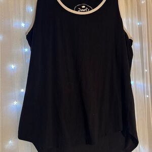 Poof! Black and White Tank Top